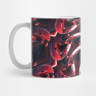 Cringe Wine Kaleidoscope. Gray Maroon Dyed Dirty Art Mug